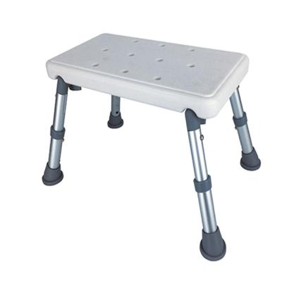 China Chinese Adjustable Health Care Bath Foot Stool And Lightweight Aluminum Frame Bath Stool for sale