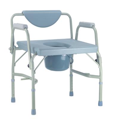 China Safety Aluminum Steel Frame Toilet Foshan Chinese People Use Shower Commode Extra Height Obese Chair For Bariatric for sale