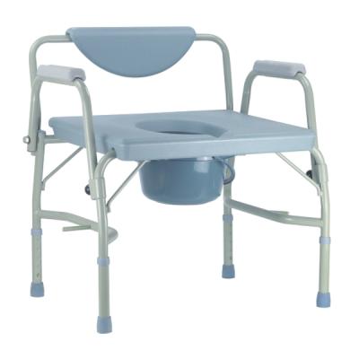 China Safety Steel Frame Toilet People Use Shower Commode Extra Height Obese Chair For Bariatric for sale