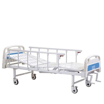 China Best Quality Two Crank Steel Two Function Hospital Bed Manual Hospital Bed for sale