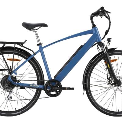 China Aluminum Alloy 10ah Integrated Battery 27.5 Inch City Ebike For Adult 350w Pedal Assisted City E Ride Bicycle for sale