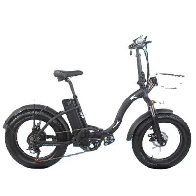 China Aluminum Alloy Foldable Electric Bicycle 20 Inch Fat Tire 7 Speed ​​Ebike Folding Electric Bike 48v 13ah 500w Electric Bicycle For Adult for sale