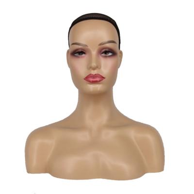 China With Wig Wholesale Female Wig Display Shoulders Cheap Human Hair Makeup Wigs African American Male Mannequin Head for sale