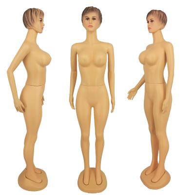 China Realistic Brazilian Plastic Skin Color Full Body Big Butt Bust Female Mannequin Plus Size Mannequin For Clothes Display for sale