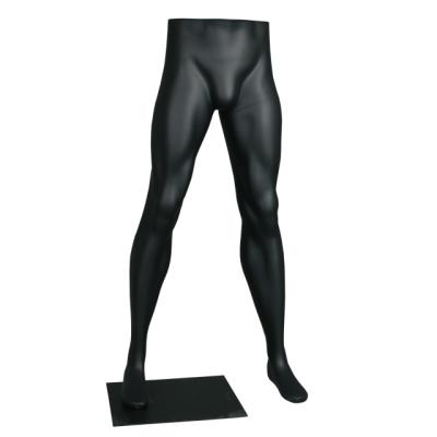 China Other Shaped Matte White Or Black Male Sports Leg Mannequin Half Body Fiberglass Color Half Body Classic Standing Pose For Wholesale for sale