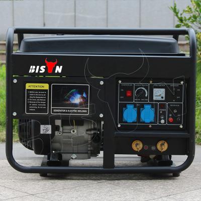 China Machinery Repair Shops BISON CHINA Zhejiang Electric Welding Machine With Gasoline Engine for sale