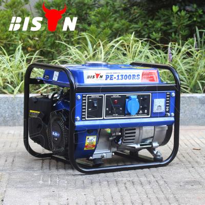 China BISON(CHINA) Mini Gasoline Generator Air Cooled Portable Power 1000 Watt Gasoline Engine Silent Generator BS1500 for sale