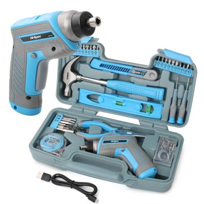 China Hi-Spec. 2021 Hot Sale DIY Household Cordless Screwdriver with Tool Kit DT9707B-AUK for sale