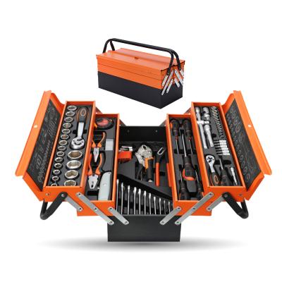 China Multi Function 85 Pcs Combination Wrench Socket Kit Repair Hand Tool Heavy Duty Socket Wrench Full Set Tools Box Set Mechanic Tool Set for sale