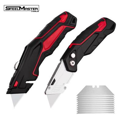 China High Quality Full Metal Body Knife Box Utility Cutters Small Retractable Multitool Folding Pocket Knife for sale