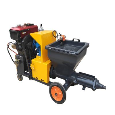 China Construction Yugong Wall Spray Machine Wall Plastering Diesel Spray Machine Mortar Spray Machine for sale