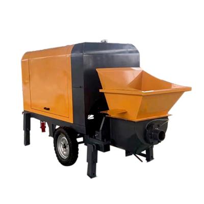 China Construction Site Yugong Mini Concrete Pump Machine Diesel Engine Trailer Mounted Stationary Concrete Pump for sale