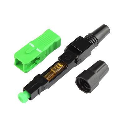 China Telecommunication SC UPC Assembly Connector Fast Fast SC FTTH Connector For ftth Drop Cable for sale