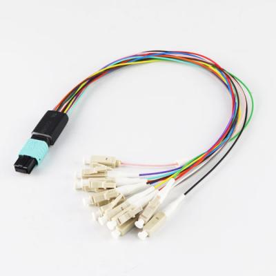 China Telecommunication MPO MTP-LC12/24core 3m 12F MTP-LC Hydra Patch Cord Cable Assemblies Fiber Optic Patch Cord for sale