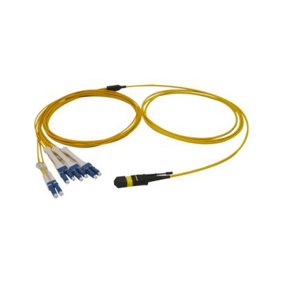 China Telecommunication 8F Fiber Optic Patch Cord MTP/MPO-LC 3.0MM MTP-LC Fiber Optic Patch Cord for sale