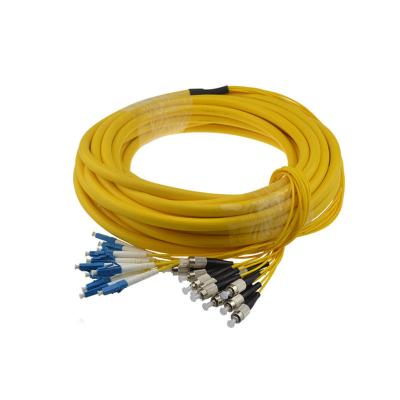 China Low Price Aerial High Quality Core Branch Fiber Optic Patch Cord LC-FC 12 FTTH Fiber Optic Indoor Cable for sale