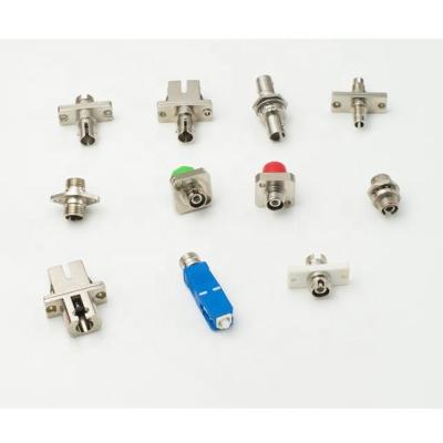 China China factory price hot sale singlemode simplex square fiber optic connection solid copper type fiber optic adapter for sale