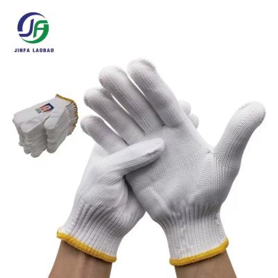 China high quality knitted heat resistant gloves Wear-resistance nylon gloves dust-protected abrasion-resistant pin-encrypted against minor cuts for sale