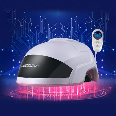 China Wholesale Lightweight Infrared Hair Regrowth Machine Laser Loss Prevention Design Safety Helmet Anti Hair Loss Helmet for sale