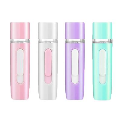 China Portable Handy Face Steamer Moisturizer Face Steamer Mini Pocket Mini Nano Facial Mist Sprayer for sale