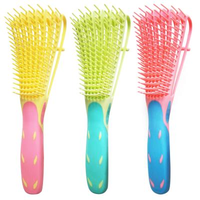 China Factory Wholesale Wonderful Soft Touch Home Custom Combing Rubber Protective Boar Hair Nylon Brush for sale