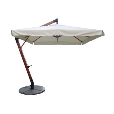 China Sun Patio Modern Wind Resistant Large White Garden Umbrella for sale