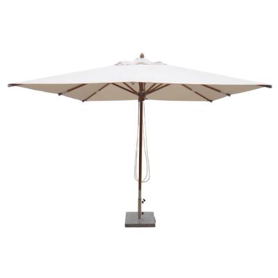 China Rope Modern Patio Beach Outdoor Teak Umbrella Parasol for sale