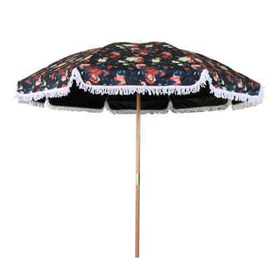 China Modern Cotton Tassel Sun Umbrella Hawaiian Beach for sale