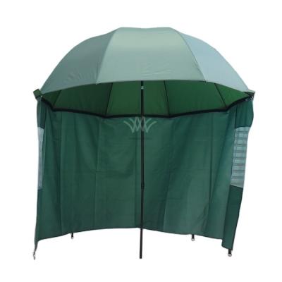 China Modern beach fishing umbrella with side panels for sale