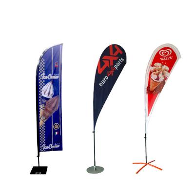 China Health care institute advertising beach flags promotion custom for sale