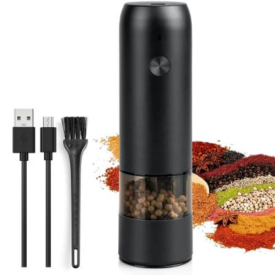 China Viable Electric Pepper Grinder Or Salt Mill With Adjustable Coarseness Automatic Black Pepper Mill Grinder for sale