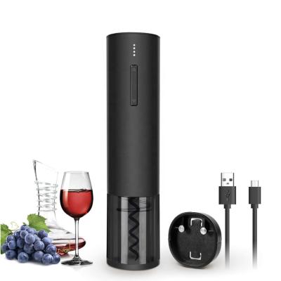 China With Stainless Steel Cork Remover Rechargeable Bottle Opener Battery Capacity Display Electric Automatic Wine Corkscrew Opener for sale