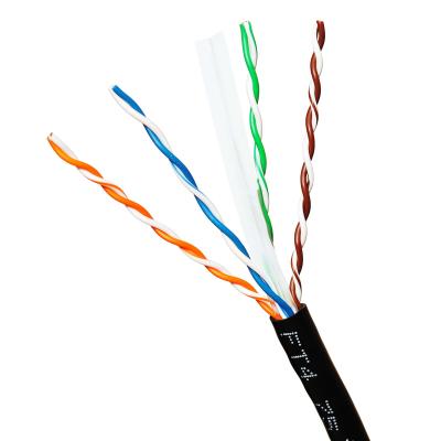 China Factory Price Cat6 Brand New Outdoor UTP 4-PAIR FLET TESTED 23AWG Lan Cable Cat 6 Outdoor UTP for sale