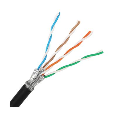 China Cat7 CAT7 SFTP Network Cable Internet SFTP Lan Computer Patch Cord Aluminum Shielded Ethernet Cable for sale