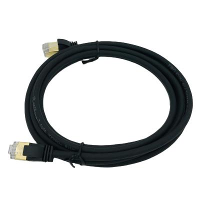 China PVC Factory Sale 40Gbps 2000Mhz Cat8 Patch Directly Attach 30awg FFTP Cat 8 Ethernet Cable With 50u Goldplated RJ45 Connector for sale