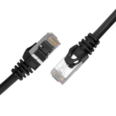 China Factory price communication pure copper fluke tested 1m 26awg cat 8 ethernet cables rj45 Cat8 patch cord for sale