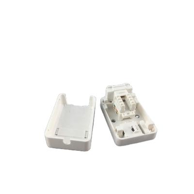 China Single Left Plastic Trapezoidal Networking Jack Surface Mount Box for sale