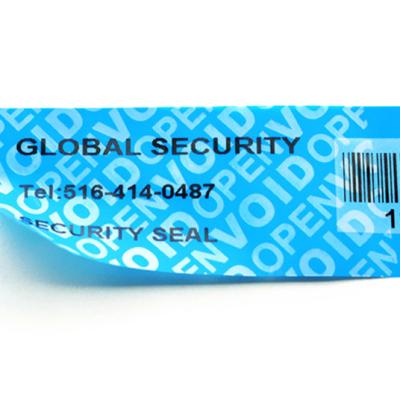 China Anti-fake Customize Tamper Proof Waterproof Tape Anti Fake Label for sale