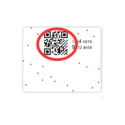 China Magic Particles Anti-Counterfeit Technology 2.0 Generate Qr Code Holographic Custom Bottle Label for sale