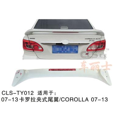 China TY012 Rear ABS Auto Clip Rear Spoiler With Lamp Fit For Toyota Corolla +L 2007-2013 for sale