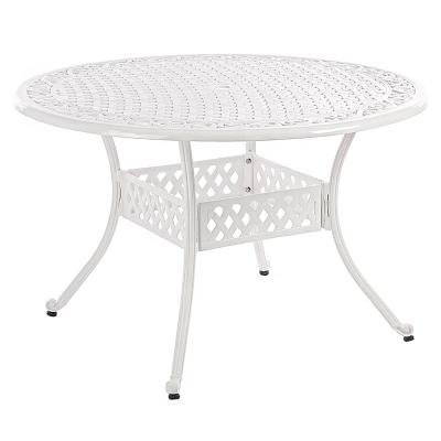 China Western Style Cast Aluminum Furniture Garden Furniture Outdoor Patio Sets 120cm Botella Round Table Dining Table for sale