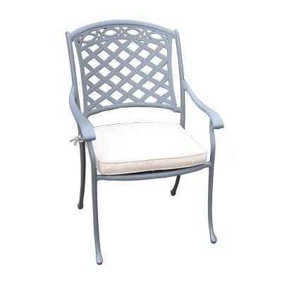 China Western Style Cast Aluminum Furniture Outdoor Patio Roma Dining Chair for sale