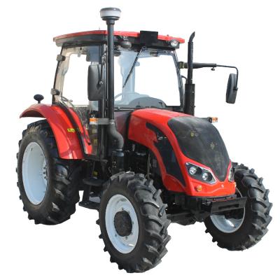 China Cultivate Farm Tractor QLN-1004 100hp 4 Wheel Agricultural Tractor With 16+8 Shuttle Gears, YTO Engine for sale