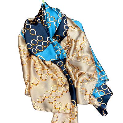 China Factory wholesale 2022 new high quality portable fashion silk scarf for ladies for sale