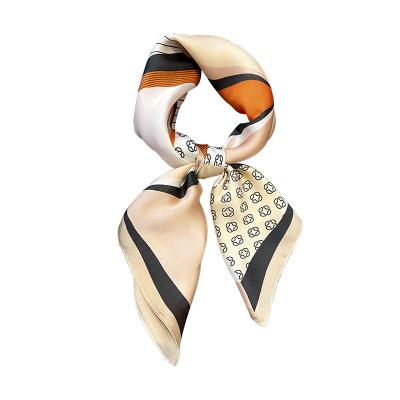 China 2022 New Fashion Comfortable Recreational Designer Simulated Silk Scarf Eco - Friendly For Women for sale