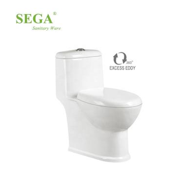 China Double-flux M-9326 Siphonic Bathroom Toilet One Piece Commode Siphon One Piece Toilet Seat Bathroom Toilet for sale