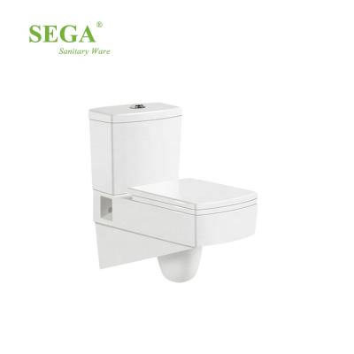 China Wholesale Concealed Cistern M-9029W Wall Hung Toilet Set Ceramic Washdown Two Piece Toilet for sale