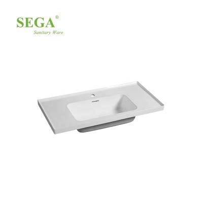 China A-5080C Cabinet Wash Hand Basin Easy Clean Ceramic Western Style Cabinet Bathroom for sale