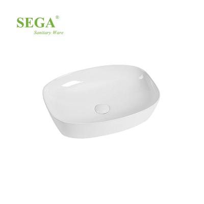 China Bathroom Y-6314 Sink Easy Clean Pedestal Wash Basin Ceramic Countertop Art Basin for sale