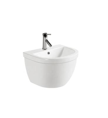 China Polished P-7802W Basin Wall Hung Art One Piece Wall Hung Basin Round Wall Hung Basin for sale